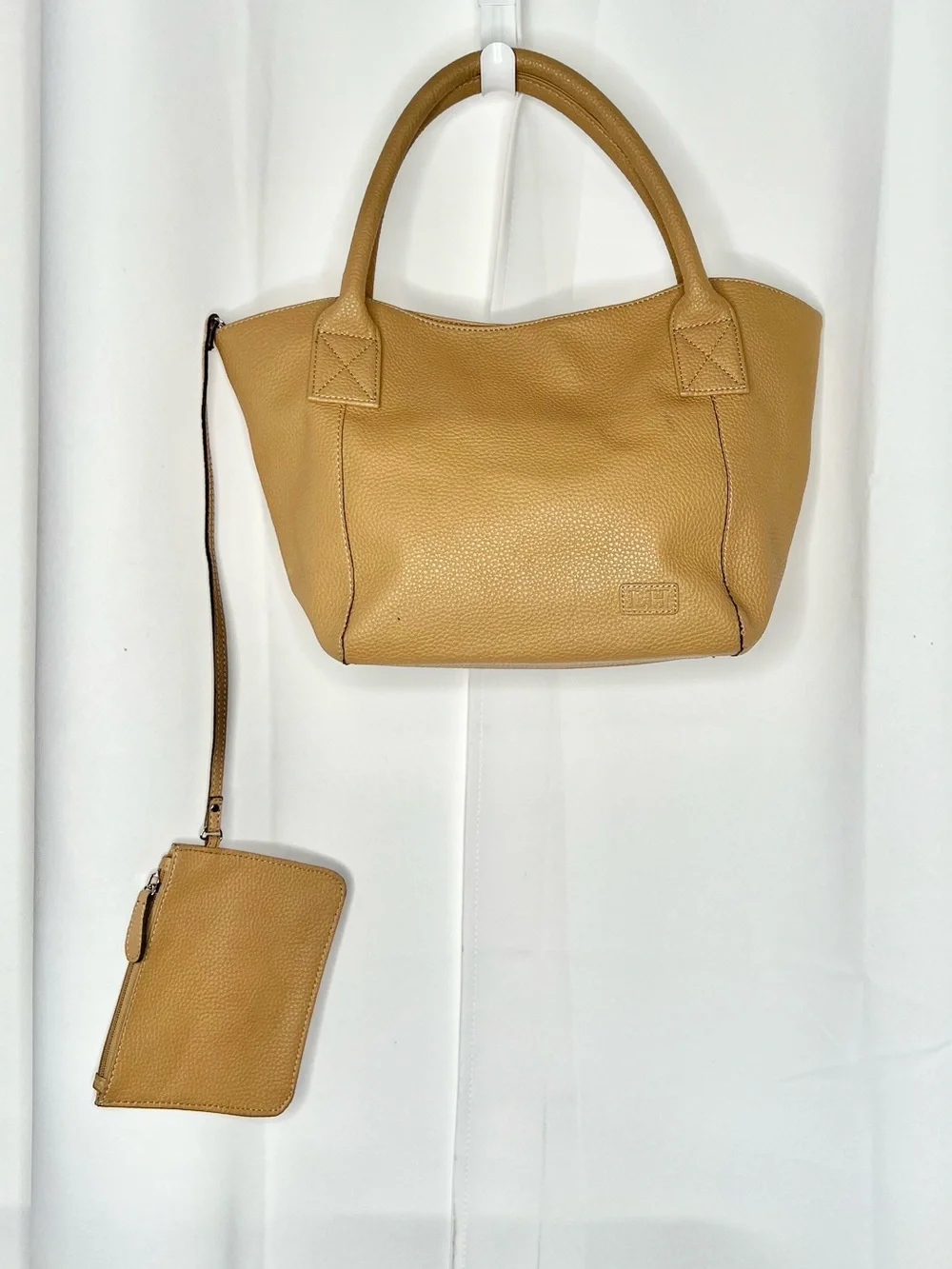 LOUENHIDE TAUPE VEGAN LEATHER TOTE /SHOULDER BAG